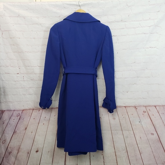 Elie tahari Blue Trench Coat Gossip Girl - Picture 3 of 7